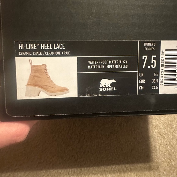 Sorel Women’s Hi Line Heel Lace Size 7.5 Tan - Picture 6 of 6